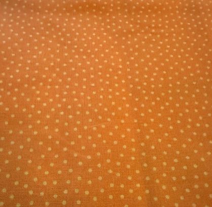 Halstuch für Hunde - Stoffe auf Lager - Orange mit Punkten